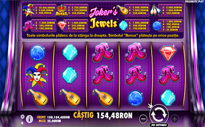 Joker’s Jewels slot câștig mare