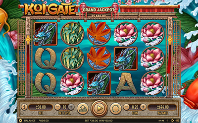 Jackpot Major la slotul Koi Gate