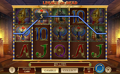 Legacy of Dead Slot Bonus joc