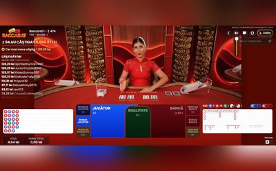 Masă de baccarat live cu dealer real