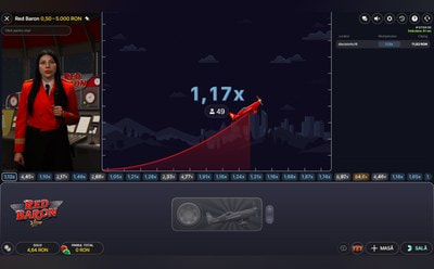 Game show-ul live Red Baron