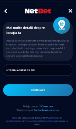 Cum să faci un cont la NetBet - Pasul 4