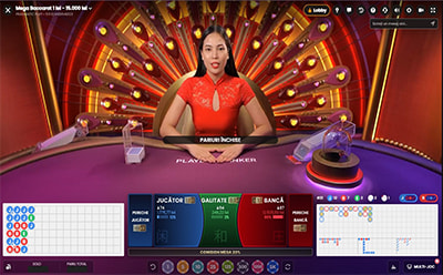 Mega Baccarat la Mozzart Casino