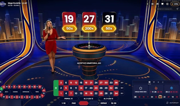 Mega Roulette la TopBet Casino