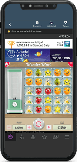 Mini joc care rulează între două runde de bingo pe telefon