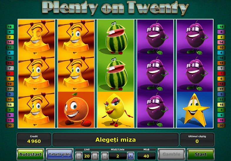 Incercati aici Plenty on Twenty gratuit