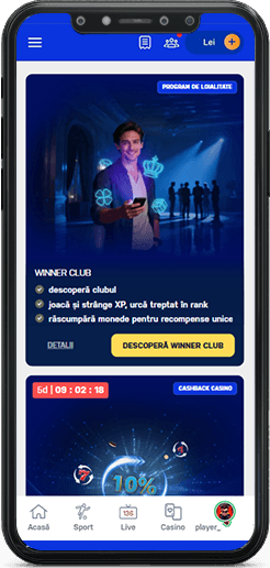 Bonus activ în aplicația Winner Casino