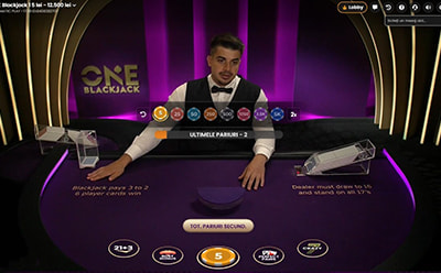 Masă One Blackjack la Vlad Cazino