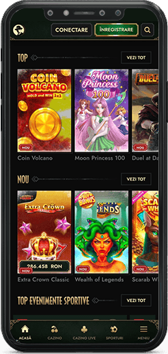 Pagina principală în aplicația Don.ro