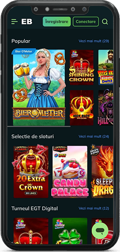 Pagina principală Excelbet Casino pe mobil