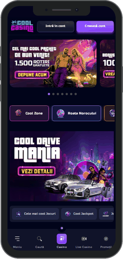 Pagina principală Cool Casino pe mobil