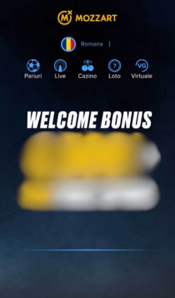 A treia pagină de întregistrare cu oferta bonus de bun venit