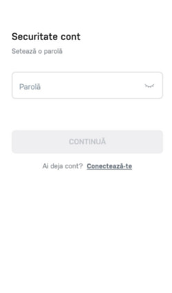 Al patrulea pas de înregistrare la Winner Casino cu stabilirea parolei.