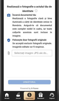 Pasul 3 transmiterea și verificarea actului de identitate