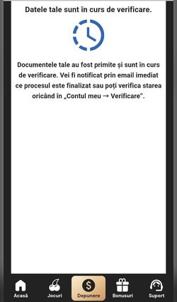 Pasul 6 date în curs de verificare