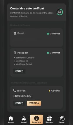 Pasul 7 cont verificat