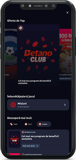 Promoții în aplicația Betano Casino