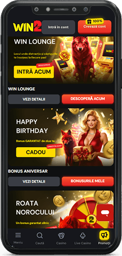 Promoții în aplicația Win2 Casino