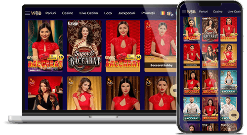 O parte din mesele de baccarat de la WinBoss