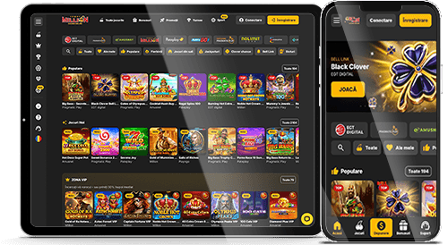 Aplicația Million Casino deschisă pe telefon