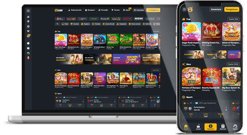 Site-ul cazinoului Prima Casino pe desktop și mobil