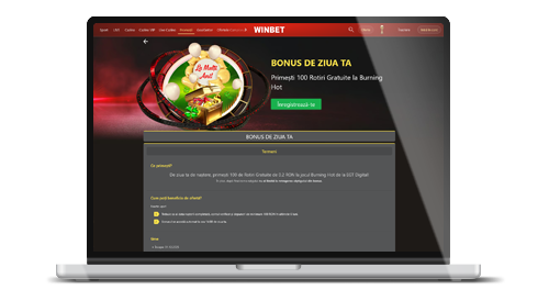 Bonus de ziua ta la Winbet Casino