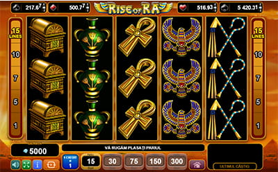 Rise of Ra la Circus Mobile de la Amusnet