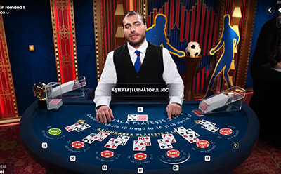 Masă de blackjack live la Joker Casino