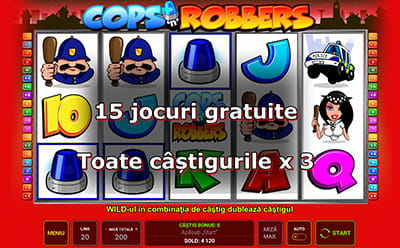 Rotiri gratuite la slotul Cops N Robbers