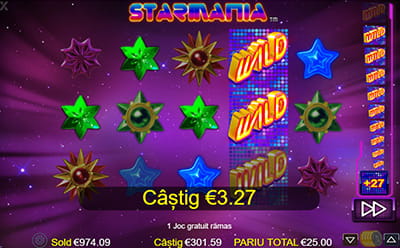 Rotiri gratuite la jocul bonus Starmania