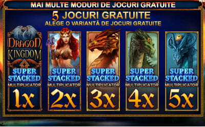 Rotiri gratuite la jocul bonus Dragon Kingdom