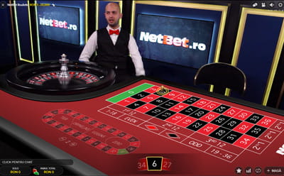 Ruleta cu dealer real de la NetBet