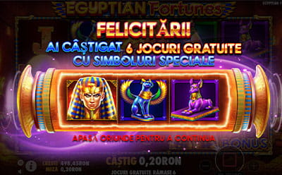 Runde gratuite la Egyptian Fortunes slot