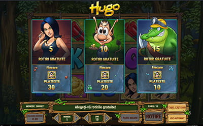 Runde gratuite la Hugo slot