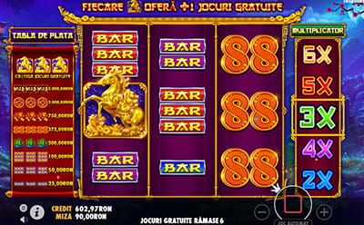 Intrarea în jocul bonus