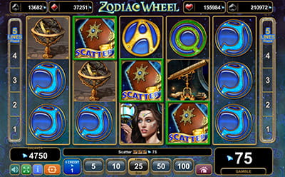 Simbol Scatter Zodiac Wheel slot online