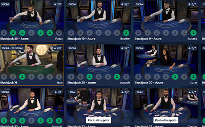 Selecție efbet casino Blackjack live