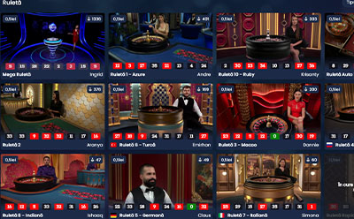 Selecție efbet casino Ruletă live