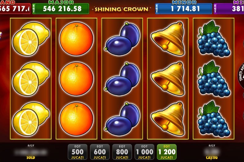 Slotul Shining Crown Clover Chance, unde se joacă rotirile de la prima depunere