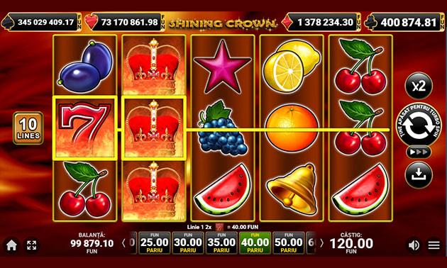 Shining Crown demo - cel mai bun joc de păcănele online