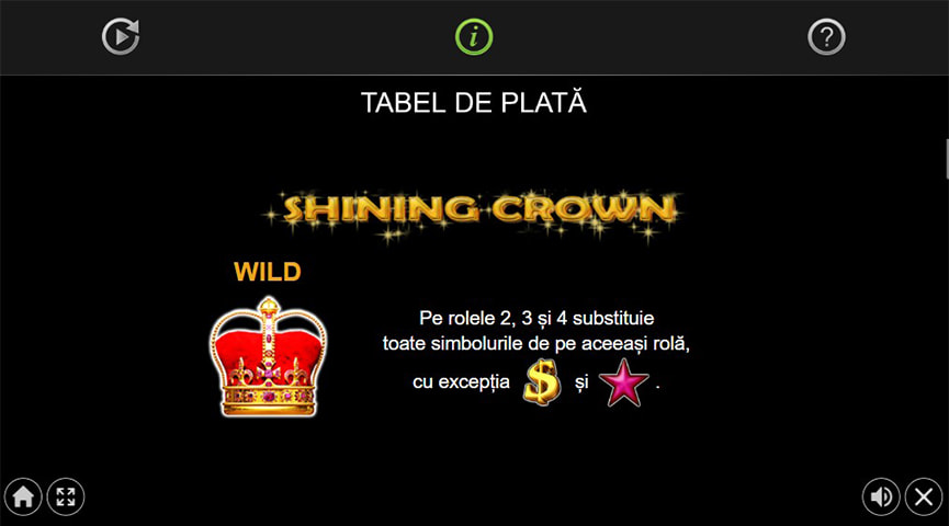 Caracteristicile simbolului Coroană de la Shining Crown