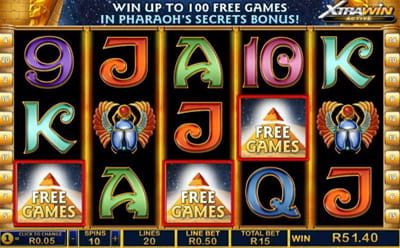 Simbol Scatter Pharaoh’s Secrets slot