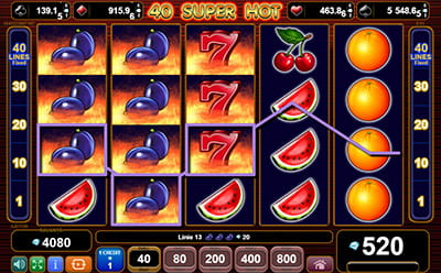 Simbol Wild – pictograma cu 7 la 40 Super Hot