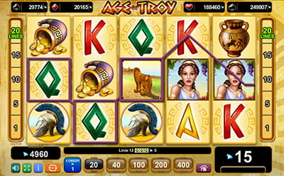 Calul troian este simbolul Wild al acestui slot