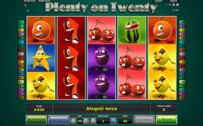 7 este simbolul Wild al Plenty on Twenty