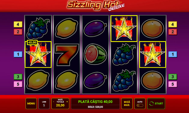Sizzling Hot Deluxe demo - joc în top 10 păcănele online