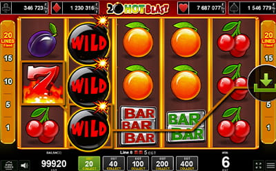 20 Hot Blast slot simboluri speciale