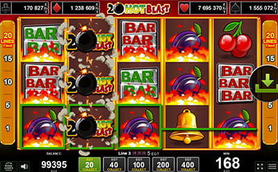 20 Hot Blast slot bonus joc