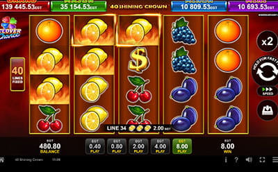 40 Shining Crown Slot câștig mare