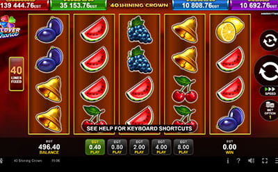 40 Shining Crown slot pe mobile